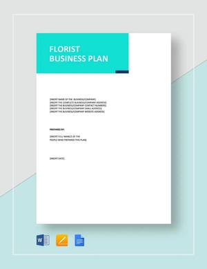 Flower Shop / Florist Business Plan Template