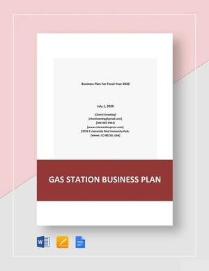 Gas Station Business Plan Template