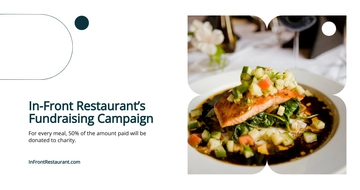 Free Restaurant Fundraiser Facebook Post Template to Edit Online