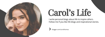 Free Personal Blog Tumblr Banner Template to Edit Online