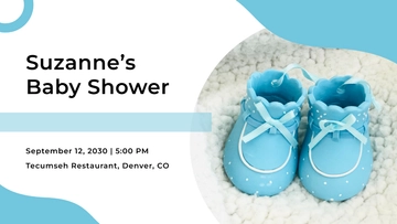 Free Baby Shower Party Facebook Event Cover Template to Edit Online