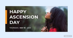 Ascension Day Facebook Cover Template