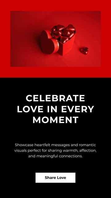 Free Valentines Day Facebook Story Template to Edit Online