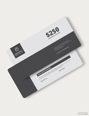 Blank Shopping Voucher Template