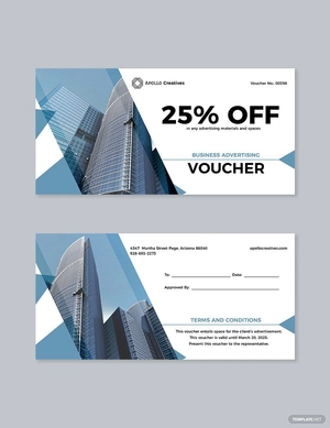 Business Advertising Voucher Template