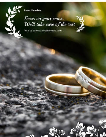 Free Wedding Business Flyer Template to Edit Online