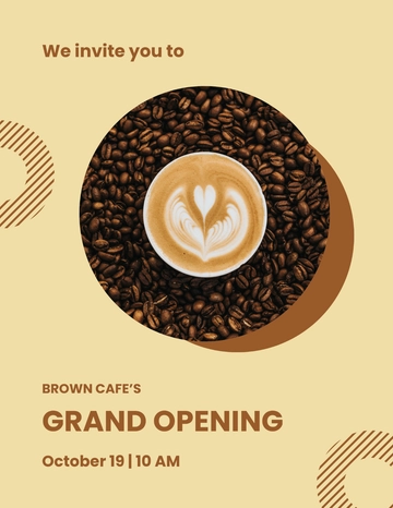 Free Grand Opening Invitation Flyer Template to Edit Online