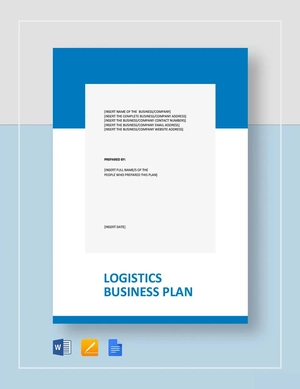 Logistics Business Plan Template