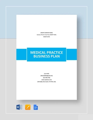 Medical Practice Business Plan Template