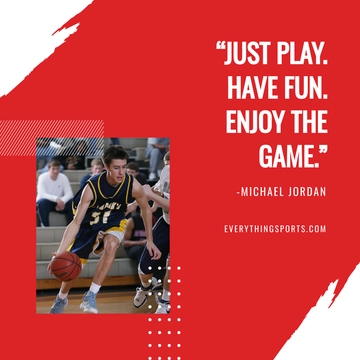 Free Sports Quote Linkedin Post Template to Edit Online