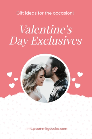 Free Valentines Day Gift Guide Pinterest Ad Template to Edit Online