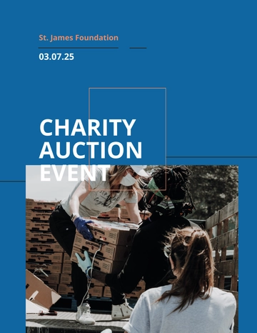 Free Charity Auction Flyer Template to Edit Online