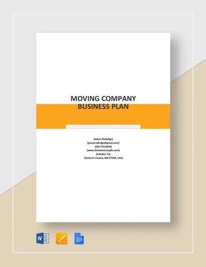 Moving Company Business Plan Template