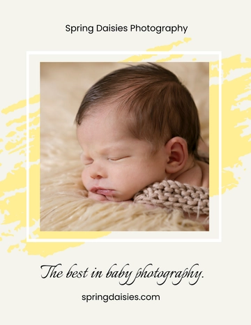 Free Baby Photography Flyer Template to Edit Online