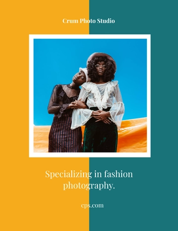 Free Fashion Photography Flyer Template to Edit Online