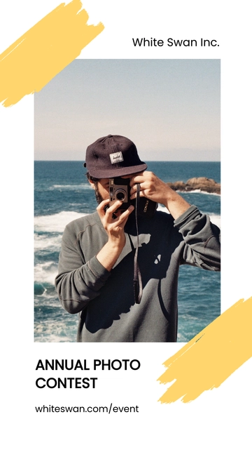 Free Photography Contest Whatsapp Post Template to Edit Online