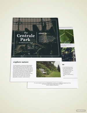 One Page Brochure Template