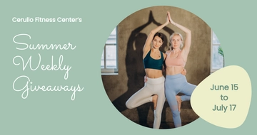 Free Fitness Giveaway Facebook Post Template to Edit Online