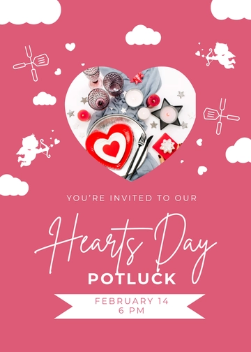 Free Valentines Day Potluck Invitation Template to Edit Online | Template.net