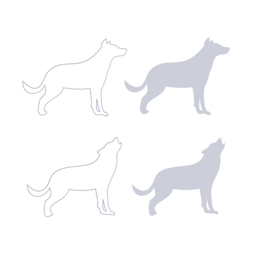 Free Transparent Wolf Clipart Template to Edit Online