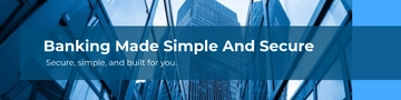 Free Bank Linkedin Banner Template to Edit Online