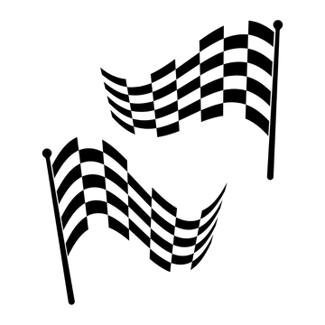 Free Waving Checkered Flag Clipart Template to Edit Online