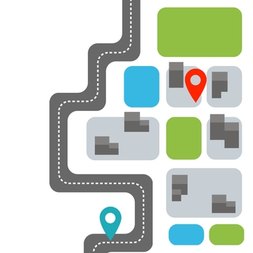 Free Road Location Clipart Template to Edit Online