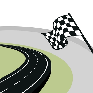 Free Road Racing Flag Clipart Template to Edit Online