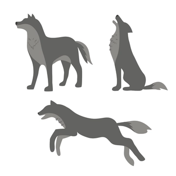 Free Wolf Full Body Clipart Template to Edit Online