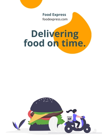 Free Food Delivery Flyer Template to Edit Online
