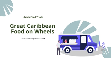 Free Food Truck Facebook Post Template to Edit Online