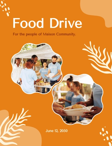 Free Food Drive Flyer Template to Edit Online Free Food Drive Flyer Template to Edit Online