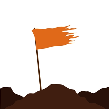 Free Waving Flag Sign Clipart Template to Edit Online