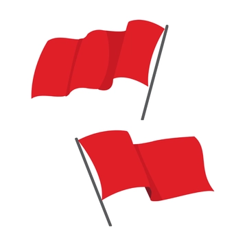Free Red Waving Flag Clipart Template to Edit Online