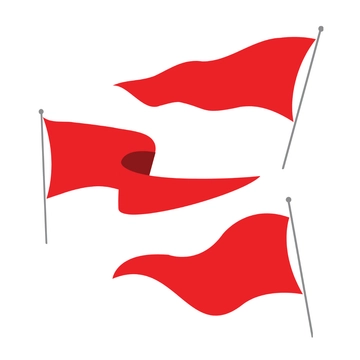Free Waving Triangle Flag Clipart Template to Edit Online