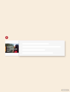 Ascension Day Pinterest Board Cover Template