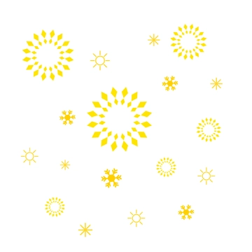 Free Sun Snowflake Clipart Template to Edit Online