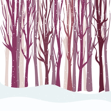Free Winter Forest Clipart Template to Edit Online