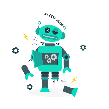 Free Broken Robot Clipart Template to Edit Online