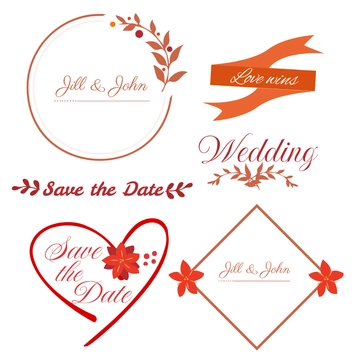Free Wedding Title Clipart Template to Edit Online