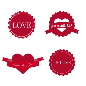 Free Wedding Stamp Clipart Template to Edit Online