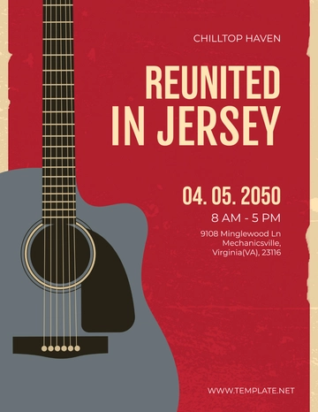 Free Colorful Vintage Concert Flyer Template to Edit Online