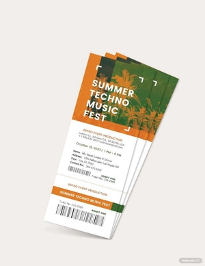 Pre Sale Ticket Template