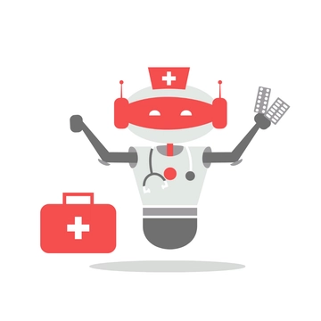 Free Medical Robot Clipart Template to Edit Online