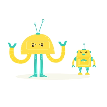 Free Cute Robot Clipart Template to Edit Online