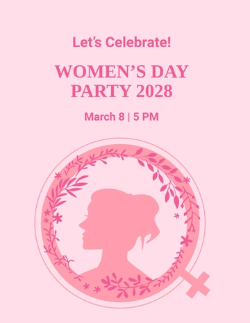 Free Women's Day Celebration Flyer Template to Edit Online