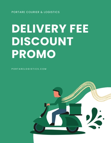 Free Delivery Promo Flyer Template to Edit Online
