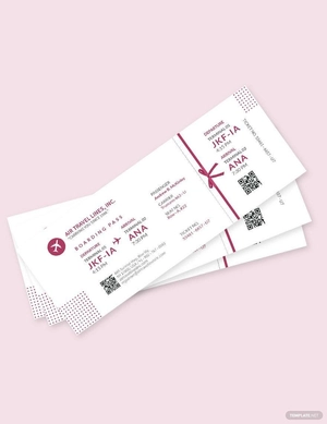 Travel Ticket Gift Template
