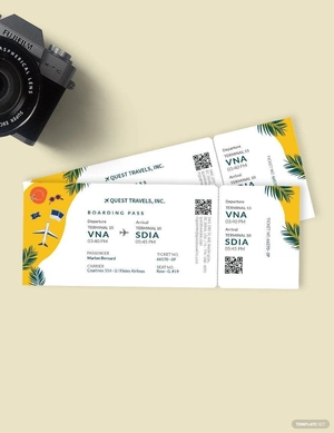Travel Trip Ticket Template