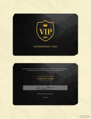 Club Membership Card Template